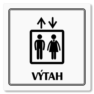 Výtah, 80x80mm, bílá, Utah